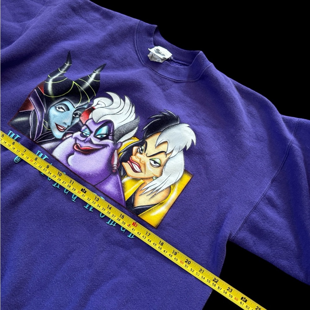 Vintage 90s Disney Catalog Way Wicked Women Villains Sweatshirt Medium Rare - Picture 3 of 6